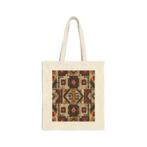 Aztec Print Canvas Bag. Boho Style