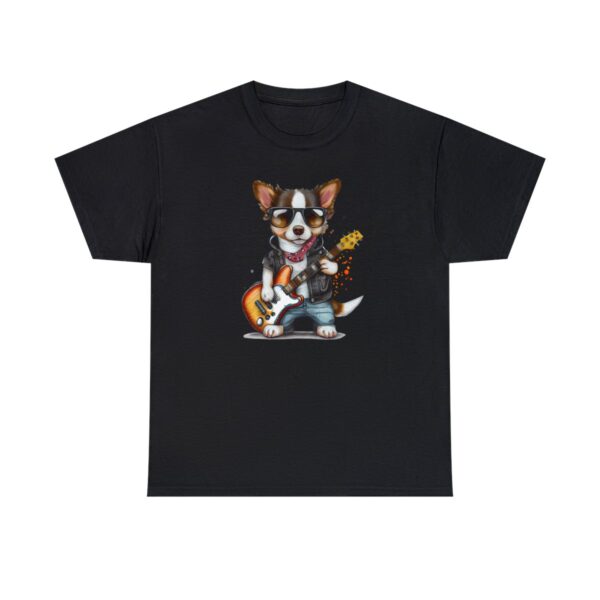 Puppy with Guitar, Kids T-shirt, Rock 'n' Roll enthusiast, Jack Russel terrier lover